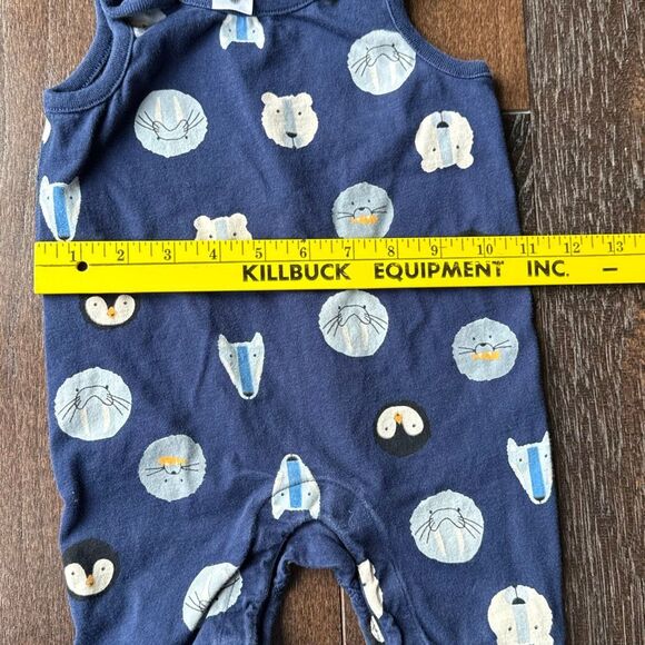 Hanna Anderson baby boys jumper overalls size 6-12 months animals winter critter - Picture 7 of 7